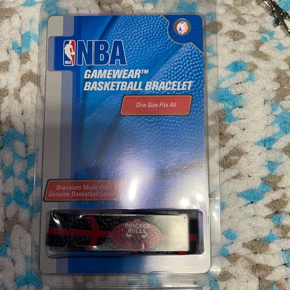 NBA Chicago Bulls leather bracelet